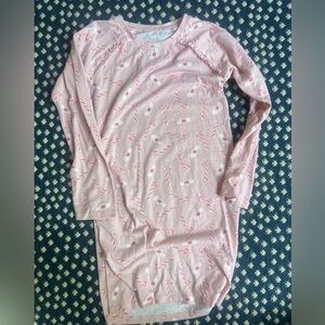 GAP Kids Pink Nightgown with Candy Cane Design